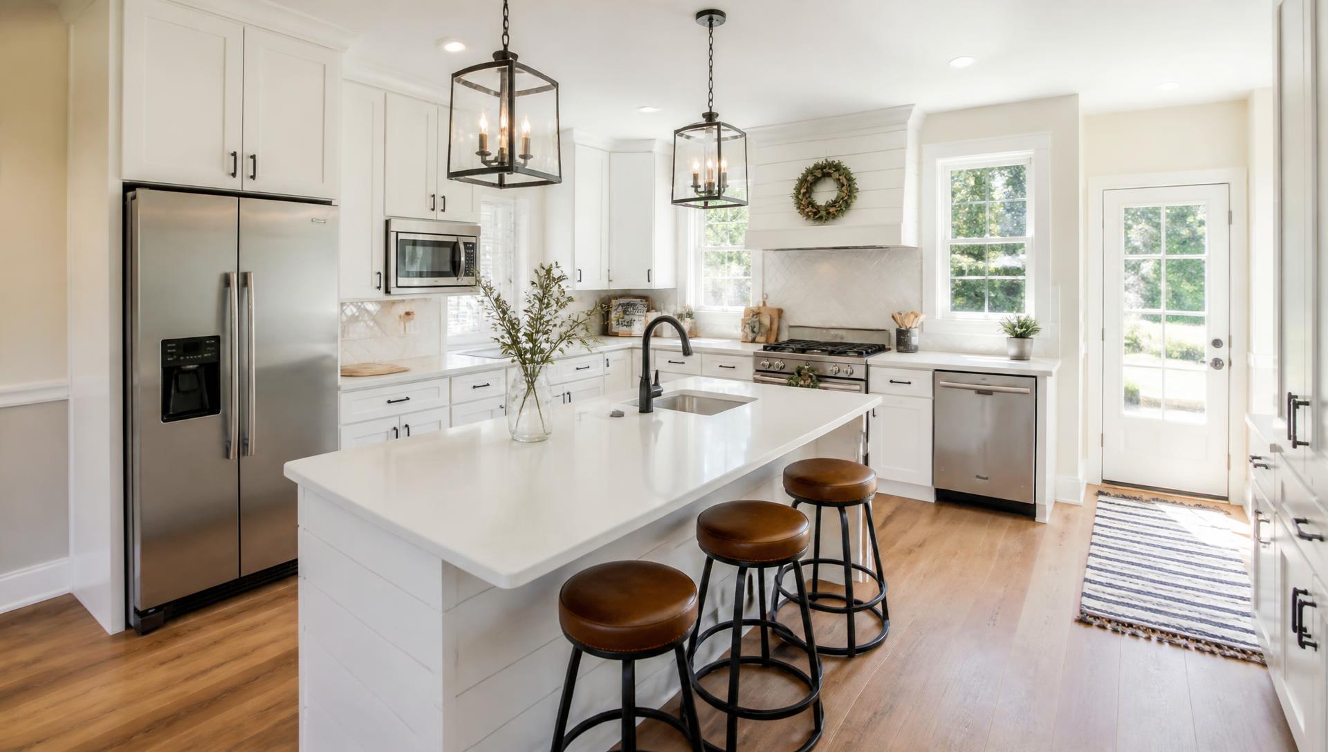 Renovated kitchen inside a South Dakota home for sale